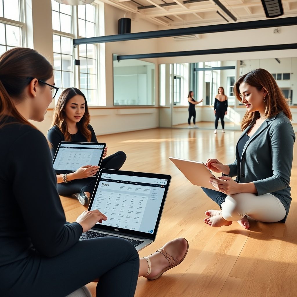 Screenshot del software Dance Admin
